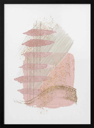 Tablou înramat „Mystical Pink Abstract-2” de Sally Ann Moss