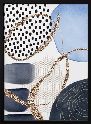 Tablou înramat „Aesthetic Blues-3” de Sally Ann Moss