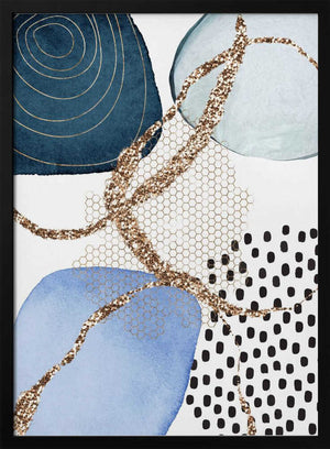 Tablou înramat „Aesthetic Blues-2” de Sally Ann Moss