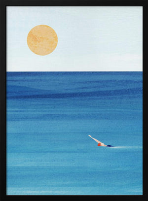 Tablou înramat „Sea Swim” de longwayhome