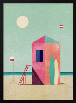 Tablou înramat „Surf Hut” de longwayhome
