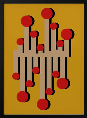 Tablou înramat „The 1968 Telephonist Mustard” de Frances Collett