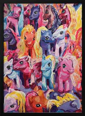 Tablou înramat „Ponies” de Pauline Wegman | Key and Sea Creative