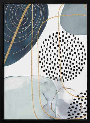 Tablou înramat „Shapley Blue-4” de Sally Ann Moss