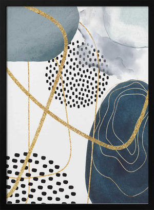 Tablou înramat „Shapley Blue-2” de Sally Ann Moss