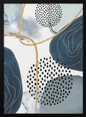 Tablou înramat „Shapley Blue-1” de Sally Ann Moss