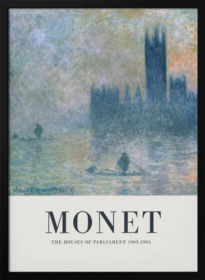 Tablou înramat „The Houses of Parliament” de Claude Monet