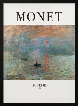 Tablou înramat „Sunrise 1872” de Claude Monet