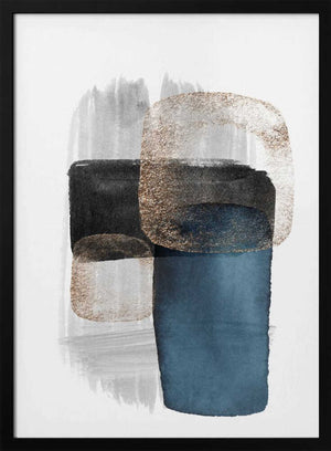 Tablou înramat „Night Blue-3” de Sally Ann Moss