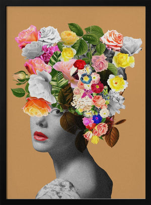 Tablou înramat „Floral portrait” de Frida Floral Studio