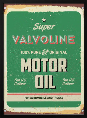 Tablou înramat „Valvoline” de Fadil Roze