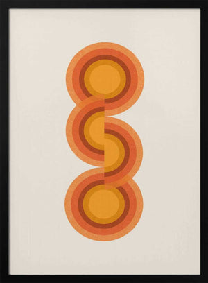 Tablou înramat „Retro Circles Trio” de THE MIUUS STUDIO