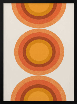 Tablou înramat „Retro Sun Circles” de THE MIUUS STUDIO