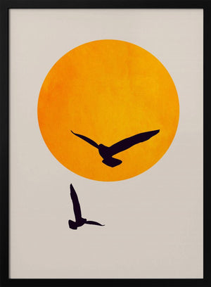 Tablou înramat „Birds In the Sky” de Kubistika