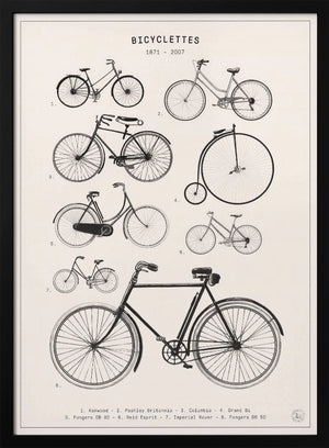 Tablou înramat „Bicyclettes” de Florent Bodart