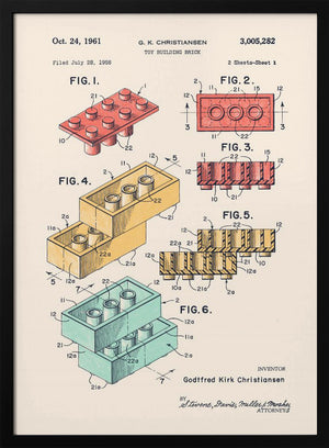 Tablou înramat „Lego Colors” de Florent Bodart
