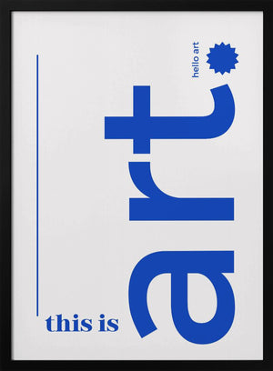 Tablou înramat „Hello Bold Typography” de Athene Fritsch