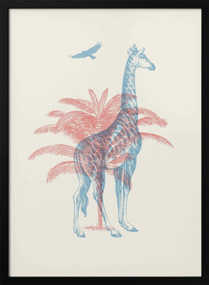 Tablou înramat „Giraffe” de Florent Bodart
