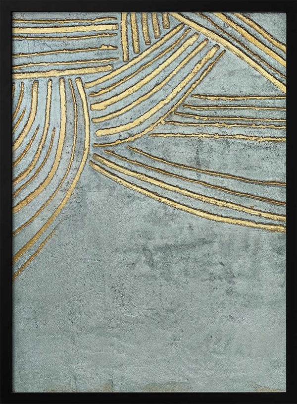 Tablou înramat „Ancient Gold Sun” de Alyson Storms