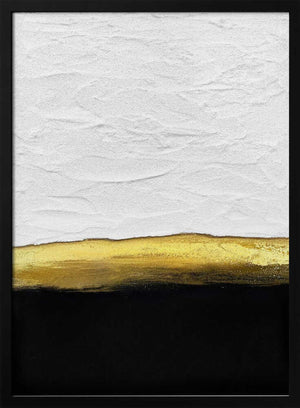Tablou înramat „Black and White Golden Night” de Alyson Storms