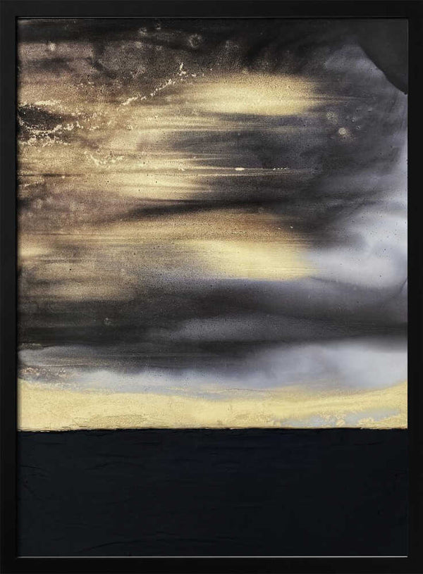Tablou înramat „Gold Noir” de Alyson Storms
