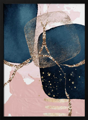 Tablou înramat „Fabulously Navy-3” de Sally Ann Moss