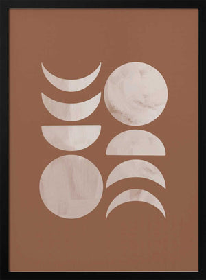 Tablou înramat „Moon Phase No.3” de Melloi Art Prints