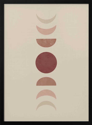 Tablou înramat „Moon Phase No.2” de Melloi Art Prints