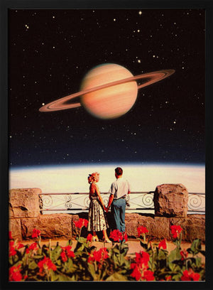 Tablou înramat „Lovers In Space” de Taudalpoi