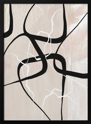 Tablou înramat „White Lines 2” de Sally Ann Moss