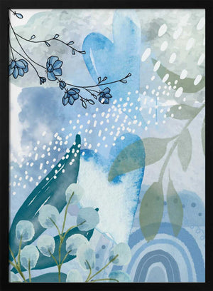 Tablou înramat „Iceberg Blue-2” de Sally Ann Moss