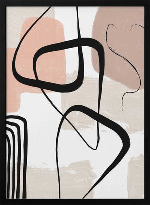 Tablou înramat „Smooth Shapes 1” de Sally Ann Moss