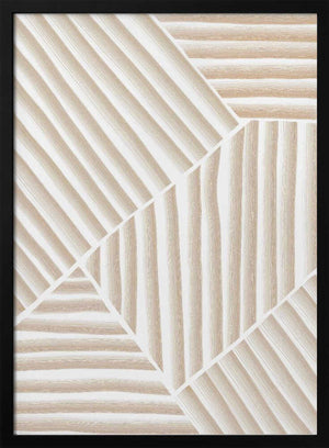 Tablou înramat „Beige Line Art” de Melloi Art Prints