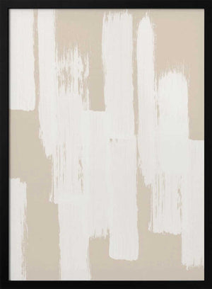 Tablou înramat „Beige Brush Strokes” de Melloi Art Prints