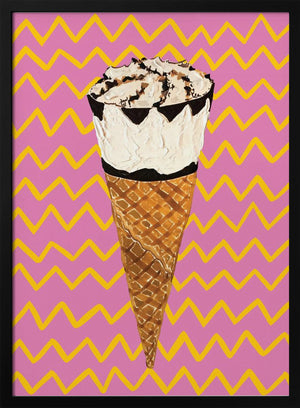 Tablou înramat „Cornetto Pink” de Alice Straker