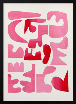 Tablou înramat „A Pink Puzzle” de Ejaaz Haniff