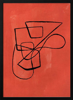 Tablou înramat „Orange Circuit” de Ejaaz Haniff