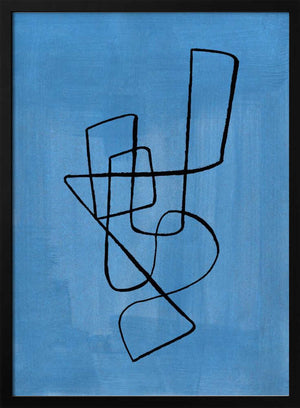Tablou înramat „Pastel Blue Circuit” de Ejaaz Haniff