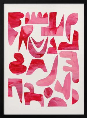 Tablou înramat „Pink Kiss Pieces” de Ejaaz Haniff