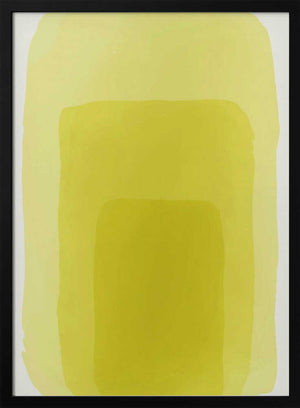 Tablou înramat „Yellow Watercolor Shapes #1” de jay stanley