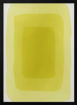 Tablou înramat „Yellow Watercolor Shapes #3” de jay stanley