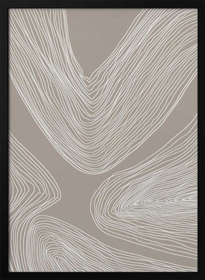 Tablou înramat „Flowing Contours Line Art” de Melloi Art Prints