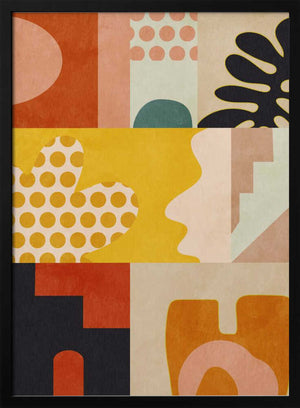 Tablou înramat „Playing Around Shapes 6” de Ana Rut Bre