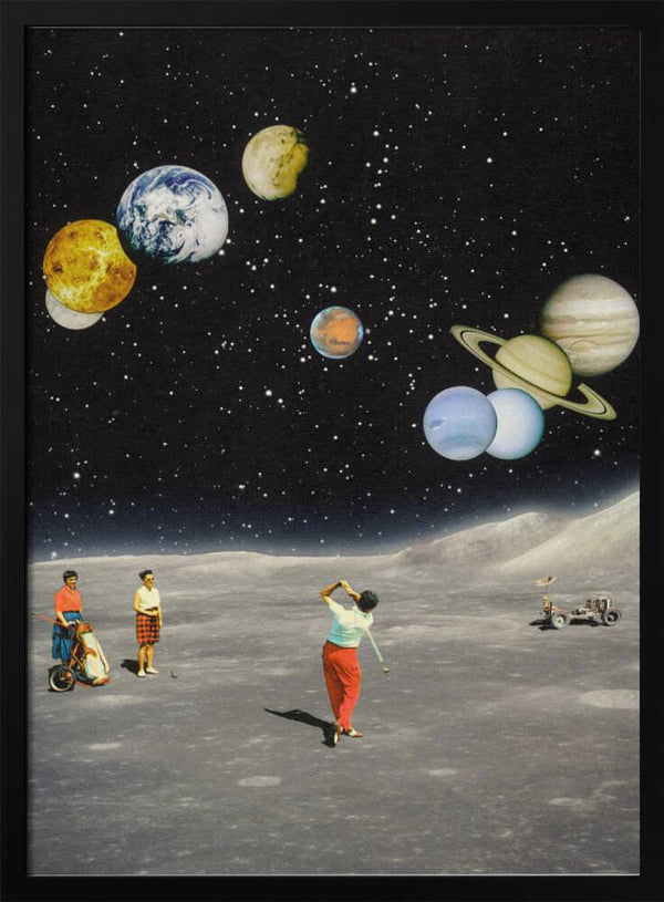 Tablou înramat „Space Golf” de Taudalpoi