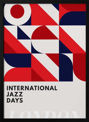 Tablou înramat „Jazz Days London” de Kubistika