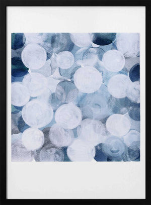 Tablou înramat „Blue Bubbles” de Louise van Terheijden