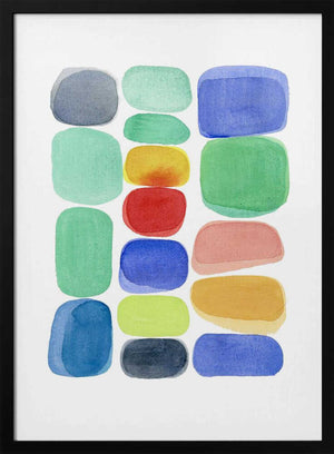 Tablou înramat „Color Blocks I” de Louise van Terheijden
