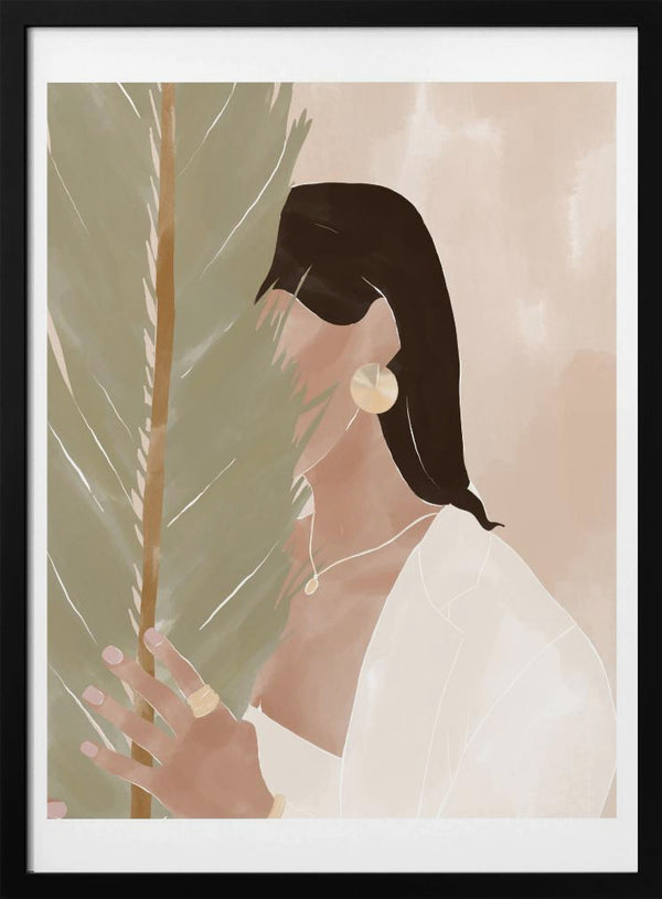 Tablou înramat „Plant Girl” de Ivy Green Illustrations