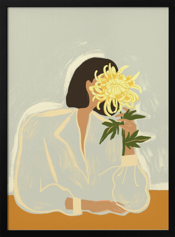 Tablou înramat „Thecrysanthemum” de Arty Guava