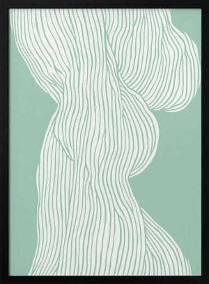 Tablou înramat „Flowing Line Elegance” de Treechild